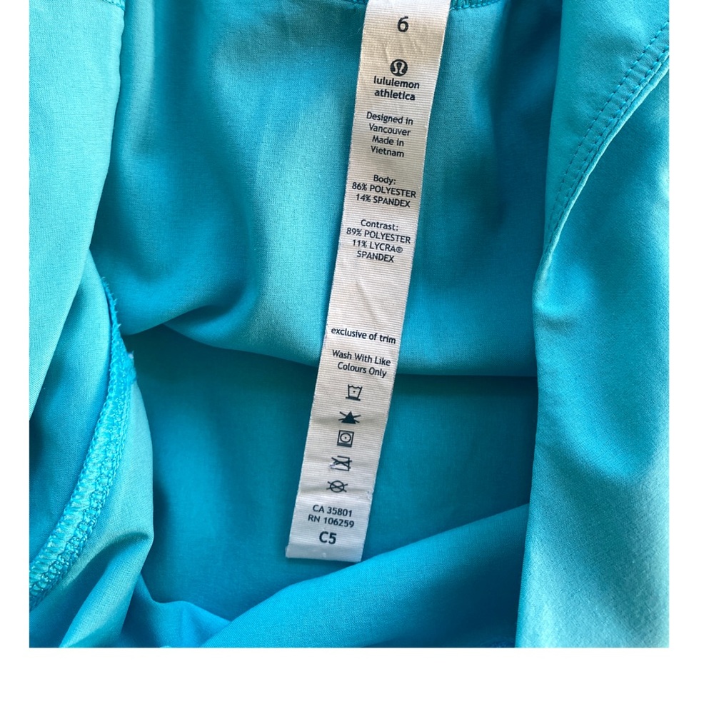 lululemon athletica Women’s Turquoise Athletic Romper - Picture 8 of 10